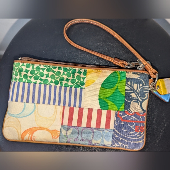 Coach Multicolor Patchwork Wristlet - Picture 2 of 3